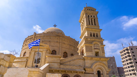 Koptische kerk in de Koptische wijk in Caïro - Religie in Egypte