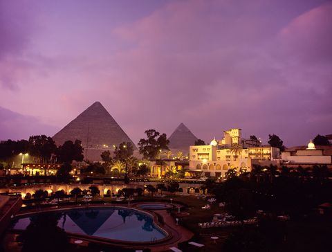 Mena House hotel Cairo avond