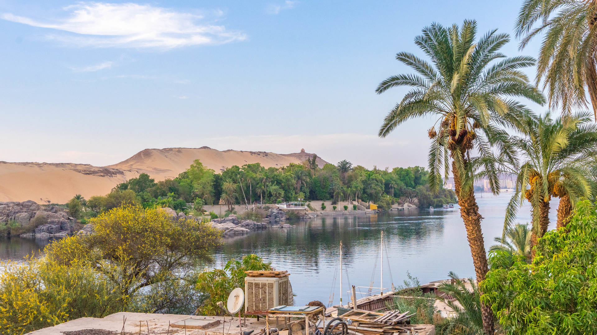 Felucca zeiltocht op de Nijl in Aswan met wandeling en lunch aan boord | Kingfisher Tours Egypte